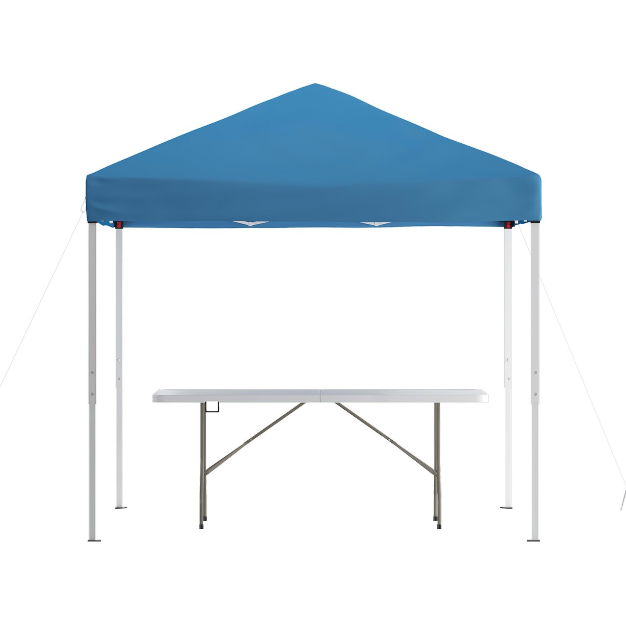 Emma and Oliver Outdoor Event/Tailgate Tent Set with Pop Up Event Canopy and Wheeled Case and Bi-Fold Table with Carrying Handle